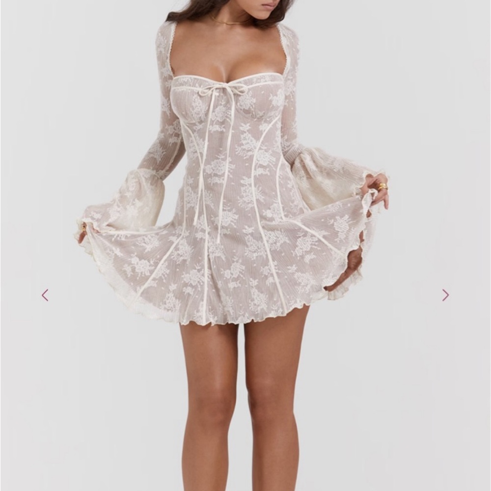 House of CB White Lace Mini Dress